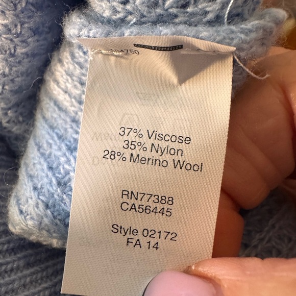 J. Crew Soft Blue, Crew Neck, wool blend Sweater NWT - Picture 8 of 9